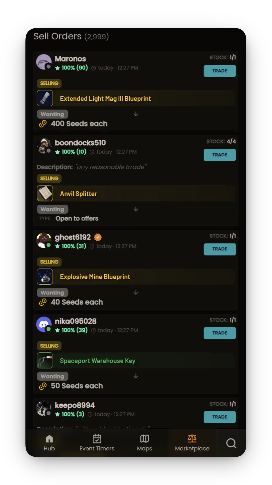 MetaForge mobile marketplace preview