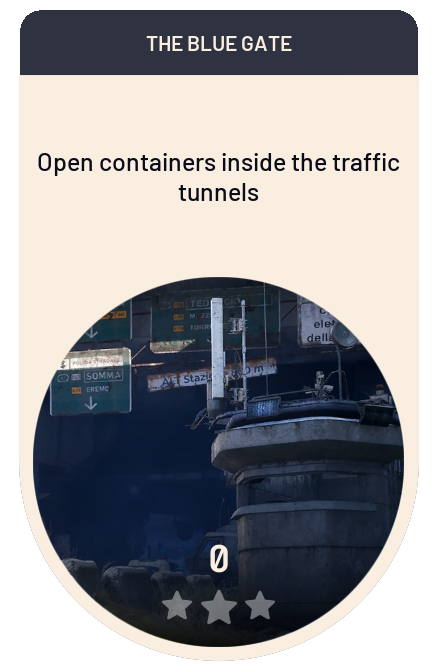 Open containers inside the traffic tunnels