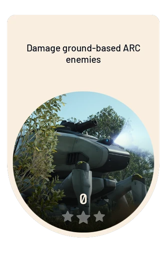 Damage ground-based ARC enemies