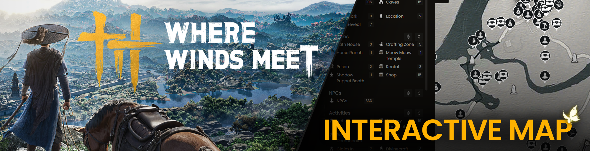 Where Winds Meet Interactive Map