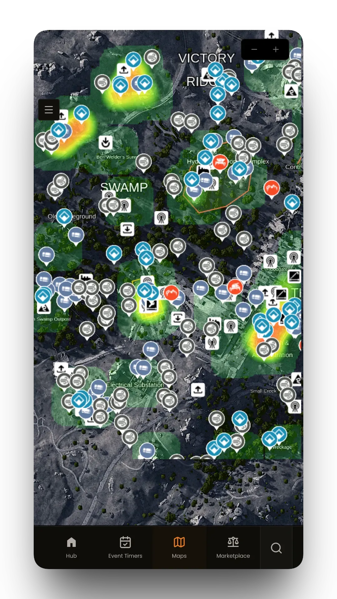MetaForge mobile map preview