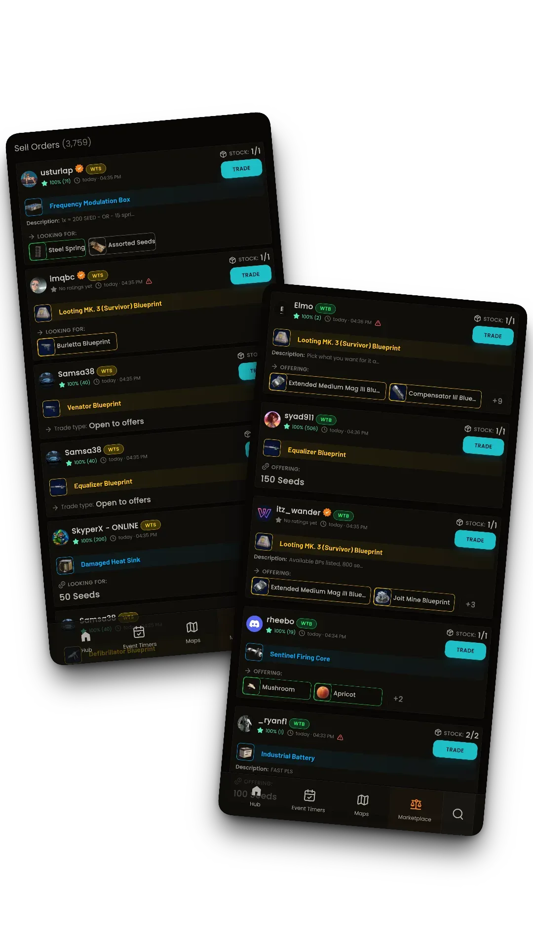 MetaForge mobile marketplace preview