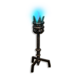 Blue Standing Torch