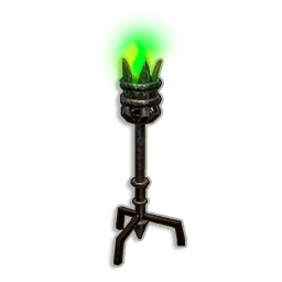 Green Standing Torch