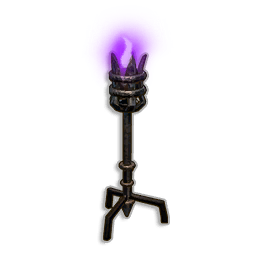 Purple Standing Torch