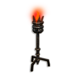 Red Standing Torch