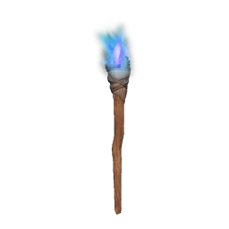 Blue Standing Torch