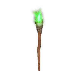 Green Standing Torch