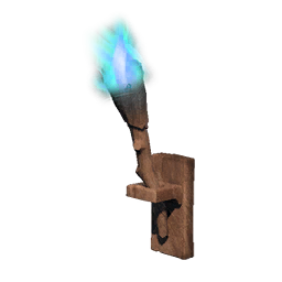 Blue Wall-mounted Torch