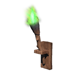 Green Wall-mounted Torch