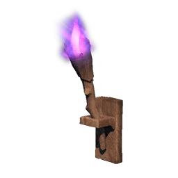 Purple Wall-mounted Torch