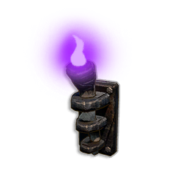 Purple Wall-mounted Torch