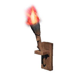 Red Wall-mounted Torch