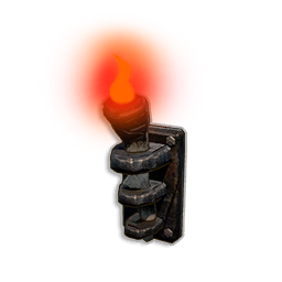 Red Wall-mounted Torch