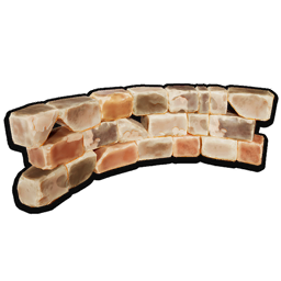 Mushroom Curved Half Wall icon