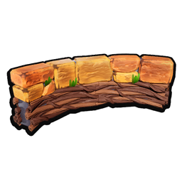 Pumpkin Curved Half Wall B icon